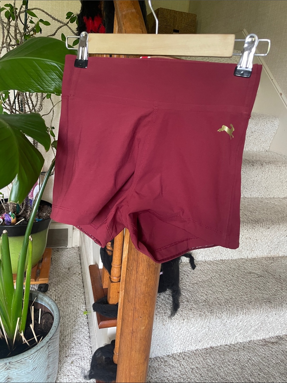 Tracksmith Women's High- Rise Performance Running Shorts - Maroon